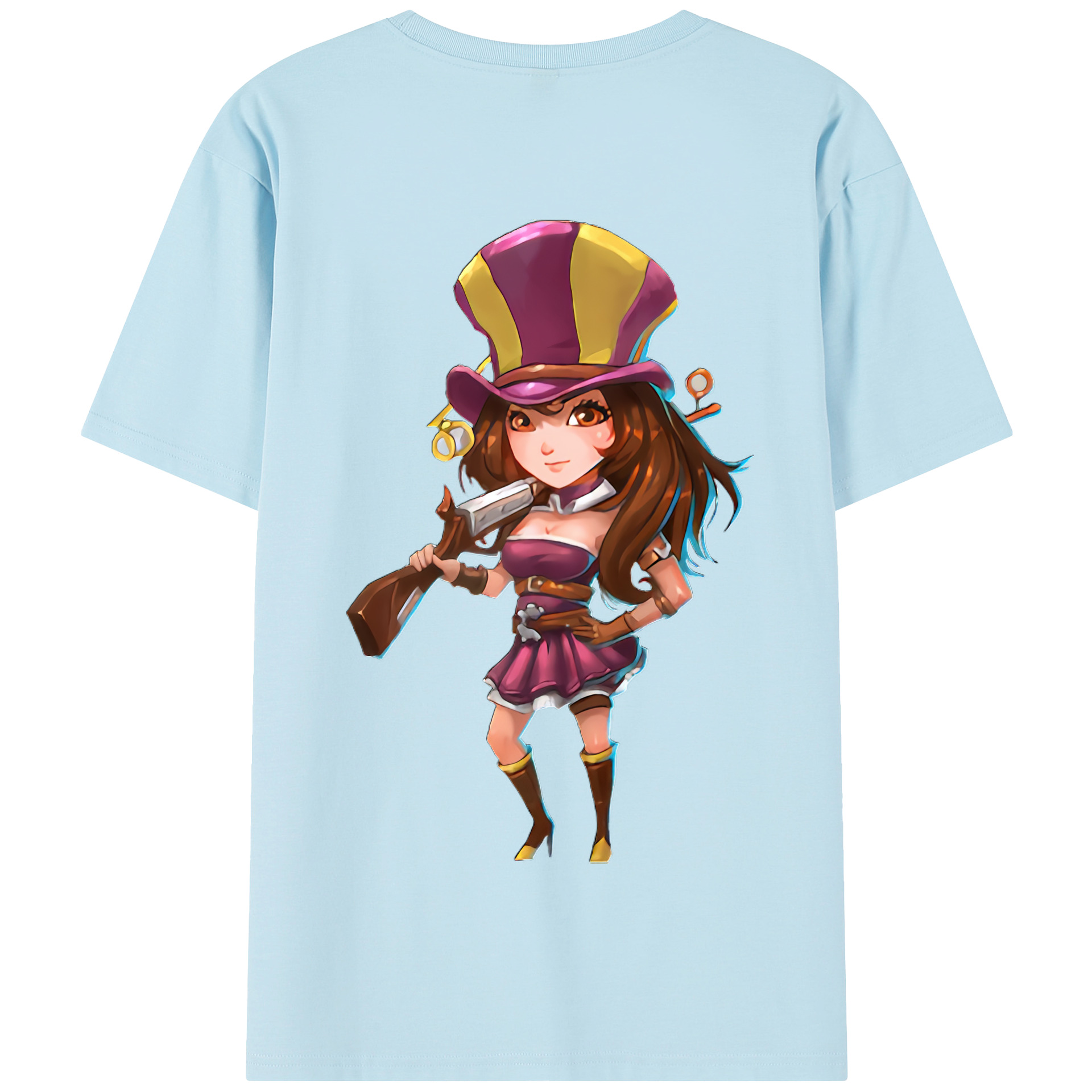 リーグ・オブ・レジェンド League of Legends LOL 綿100％半袖Tシャツ（背面プリント）